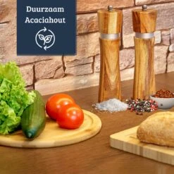 UNBOX Peper En Zoutmolen Set - Pepermolen - Zoutmolen - BBQ Accesoires - Acacia Hout - RVS 12 UNBOX Peper En Zoutmolen Set - Pepermolen - Zoutmolen - BBQ Accesoires - Acacia Hout - RVS -Keukenproducten Winkel 1200x1200 778