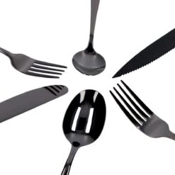 Deleca 6 Persoons Bestekset (36-delig) - Lepels, Messen, Vorken & Steakmessen - Vaatwasserbestendig - Zwart / RVS 17 Deleca 6 Persoons Bestekset (36-delig) - Lepels, Messen, Vorken & Steakmessen - Vaatwasserbestendig - Zwart / RVS -Keukenproducten Winkel 1200x1200 85