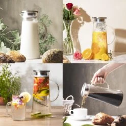 MÊZON® Schenkkan - Glazen Waterkan - Waterkaraf Voor Fruitwater - Multifunctionele Decanteer Karaf - Kan Met Deksel - 1.5L Capaciteit 15 MÊZON® Schenkkan - Glazen Waterkan - Waterkaraf Voor Fruitwater - Multifunctionele Decanteer Karaf - Kan Met Deksel - 1.5L Capaciteit -Keukenproducten Winkel 1200x1200 860