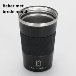 Castagnola Design RVS Koffiebeker To Go - Zwart - 380ml - Thermosbeker - Theebeker 18 Castagnola Design RVS Koffiebeker To Go - Zwart - 380ml - Thermosbeker - Theebeker -Keukenproducten Winkel 1200x1200 869
