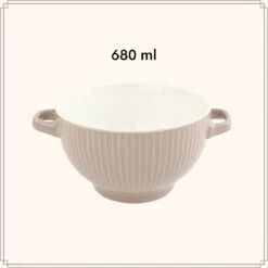 OTIX Soepkommen - Set Van 6 - Met Oor - Stapelbaar - Aardewerk - 680 Ml - 6 Kleuren -Keukenproducten Winkel 1200x1200 897