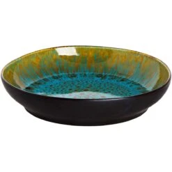 Palmer Serviesset Lotus Stoneware 6-persoons 24-delig Zwart Turquoise -Keukenproducten Winkel 1200x1200 912