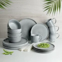Excellent Serviesset - Servies - 16 Stuks - Aardewerk - Grijs -Keukenproducten Winkel 1200x1200 938