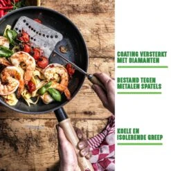 GreenChef Vintage Wokpan 28cm/3.7L - Zwart - Inductie - PFAS-vrij -Keukenproducten Winkel 1200x1200 95