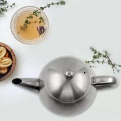 Vaja Valerie - Theepot Met Filter - Dubbelwandig - RVS - 1.2L -Keukenproducten Winkel 1200x1200 950