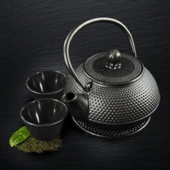 SakuraTea - Theepot Set - 4-delig - Gietijzer - Zwart - 0.8L - 2 Kopjes (100ml) -Keukenproducten Winkel 1200x1200 951