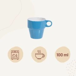 Orange85 Koffiekopjes - Met Houder - Set Van 6 - Gekleurd - 300 Ml - Keramiek -Keukenproducten Winkel 1200x1200 955