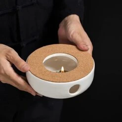 ConBlom Keramische Theepot, Warmer, Theewarmer, Koffiewarmer, Stoofje, Met Kurk-stoofje, Theepot Basis, Theefornuis, Melkwarmer Voor Thuis, Café, Theemelk (zonder Kaars En Theepot) -Keukenproducten Winkel 1200x1200 958