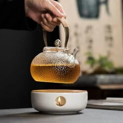 ConBlom Keramische Theepot, Warmer, Theewarmer, Koffiewarmer, Stoofje, Met Kurk-stoofje, Theepot Basis, Theefornuis, Melkwarmer Voor Thuis, Café, Theemelk (zonder Kaars En Theepot) -Keukenproducten Winkel 1200x1200 959