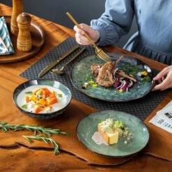 Serviesset 8 Personen - 24 Delig - Handgemaakt Keramiek - Vancasso Groen -Keukenproducten Winkel 1200x1200 965