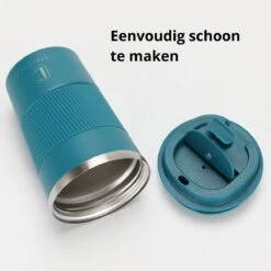 Castagnola Design RVS Koffiebeker To Go - Blauw - 380ml - Thermosbeker - Theebeker -Keukenproducten Winkel 1200x1200 985