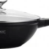 Royalty Line Marble Coating Wok - Met Glazen Deksel - Zwart - 30 Cm -Keukenproducten Winkel 1200x424