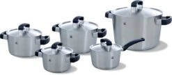 BK Conical Cool Pannenset - 5-delig - RVS - Geschikt Voor Alle Warmtebronnen 41 BK Conical Cool Pannenset - 5-delig - RVS - Geschikt Voor Alle Warmtebronnen -Keukenproducten Winkel 1200x525