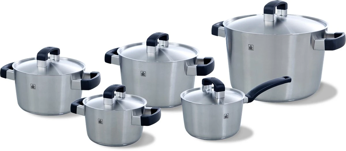 BK Conical Cool Pannenset - 5-delig - RVS - Geschikt Voor Alle Warmtebronnen 22 BK Conical Cool Pannenset - 5-delig - RVS - Geschikt Voor Alle Warmtebronnen - Afbeelding 20