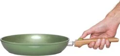 Just Vegan Koekenpan ECO Met Afneembaar Handvat 20 Cm Aluminium Groen -Keukenproducten Winkel 1200x570