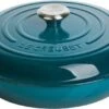 Le Creuset Braadpan Campagnard Signature Deep Teal - ø 30 Cm / 3.5 Liter -Keukenproducten Winkel 1200x574 3