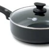 GreenPan Cambridge Hapjespan Met Deksel 24cm - Zwart - Inductie - PFAS-vrij -Keukenproducten Winkel 1200x621 3