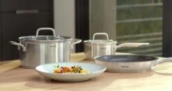 Tefal Virtuoso Pannenset 5 Delig - Hoge Kookpan Ø 22 Cm + Steelpan Ø 16 Cm + Kookpannen Ø 18/20/24 Cm -Keukenproducten Winkel 1200x634