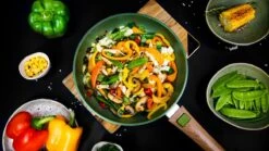 Just Vegan Koekenpan ECO Met Afneembaar Handvat 20 Cm Aluminium Groen -Keukenproducten Winkel 1200x673