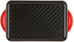 Le Creuset - Gietijzeren Grillplaat - 32x22cm - Kersenrood -Keukenproducten Winkel 1200x685 1