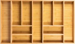 Grote Bestekbak Bamboe 81x47CM - Coninx Besteklade - Opbergbak - Duurzaam - Bamboe - Voor Laden Vanaf 47cm Diep