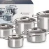 Le Creuset RVS Kookpan 18cm / 20cm / 24cm + Lage Kookpan 20cm + Steelpan 16cm -Keukenproducten Winkel 1200x707 4