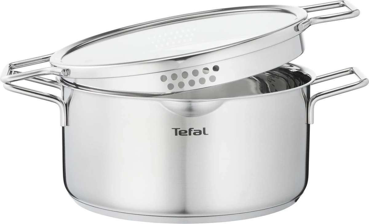 Tefal Nordica Pannenset 4 Delig - Steelpan Ø16 Cm & Kookpan Ø 18 + Ø 20 + Ø 24 Cm 8 Tefal Nordica Pannenset 4 Delig - Steelpan Ø16 Cm & Kookpan Ø 18 + Ø 20 + Ø 24 Cm - Afbeelding 6
