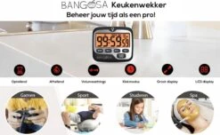 BanGosa® Magnetisch Digitale Kookwekker - Timer - RVS - Keukenwekker Digitaal - Digitale Keuken Timer - Stopwatch Met Magneet -Keukenproducten Winkel 1200x739 3