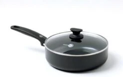 GreenPan Cambridge Hapjespan Met Deksel 24cm - Zwart - Inductie - PFAS-vrij -Keukenproducten Winkel 1200x753 4