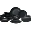 Buccan Borden Set - Matt Onyx - Zwart - 18pcs -Keukenproducten Winkel 1200x797 2