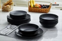 Buccan Borden Set - Matt Onyx - Zwart - 18pcs -Keukenproducten Winkel 1200x799 69