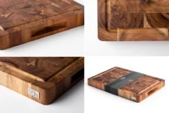 VDN Professionele Snijplank Acacia Hout Met Sapgeul En Handvatten – Hakblok 26x38x3.5 Cm -Keukenproducten Winkel 1200x800 100