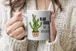 Mok - Koffiemok - Spreuken - Quote - 'Kak Dus Dat Je Weggaat' - Baan - Mokken - 350 ML - Beker - Koffiemokken - Theemok - Mok Met Tekst -Keukenproducten Winkel 1200x800 110