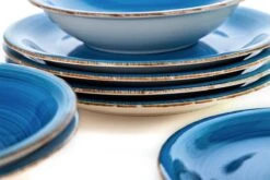 Quid | 18-delige Bordenset | Aardenwerk Bordenset | Vita Azul | Blauw -Keukenproducten Winkel 1200x800 138