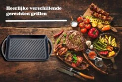 Kicinn Grillplaat - Gietijzer - Geëmailleerd - Incl. Accessoires - Ø 33 X 21.8 Cm (LxB) -Keukenproducten Winkel 1200x801 8