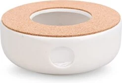 ConBlom Keramische Theepot, Warmer, Theewarmer, Koffiewarmer, Stoofje, Met Kurk-stoofje, Theepot Basis, Theefornuis, Melkwarmer Voor Thuis, Café, Theemelk (zonder Kaars En Theepot) -Keukenproducten Winkel 1200x814 4