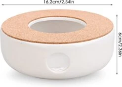 ConBlom Keramische Theepot, Warmer, Theewarmer, Koffiewarmer, Stoofje, Met Kurk-stoofje, Theepot Basis, Theefornuis, Melkwarmer Voor Thuis, Café, Theemelk (zonder Kaars En Theepot) -Keukenproducten Winkel 1200x855