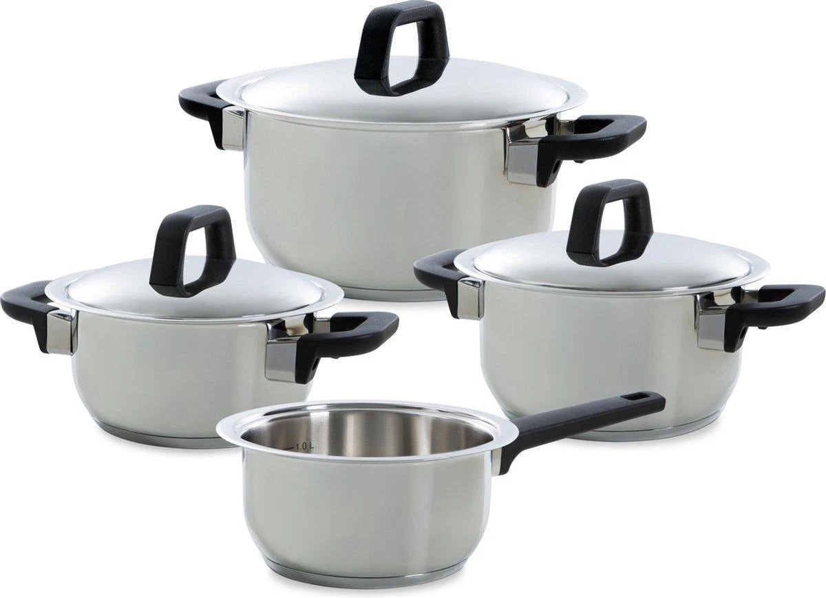 Gero Erik Kookpannenset - 4-delig - RVS - Inductie