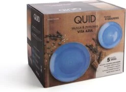 Quid | 18-delige Bordenset | Aardenwerk Bordenset | Vita Azul | Blauw -Keukenproducten Winkel 1200x884 2