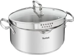 Tefal Duetto+ Pannenset -10 Delig- 5 Pannen - Kookpannenset - Zilver - Afdruipdeksels -Keukenproducten Winkel 1200x893 3