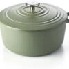 BK Bourgogne Braadpan Ø 24 Cm - Groen - Gietijzer - Inductie -Keukenproducten Winkel 1200x895
