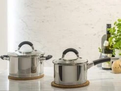 Sola Pannenset Venice - 4 Delig - Ø 16,16,18,20 Cm - Zilver - RVS - Sandwichbodem -Keukenproducten Winkel 1200x906 15