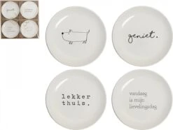 Gusta - Gebaksbordjes - ø 15 Cm - Set 4 Stuks - Porselein - Wit -Keukenproducten Winkel 1200x906 18