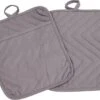 Roegaarden Pannenlappen - Pannenlap - 2 Stuks - Met Insteekvakken - Grijs -Keukenproducten Winkel 1200x908 1