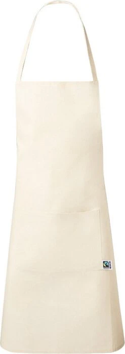 Keukenschort - Kookschort - Voor Mannen En Vrouwen - Fairtrade Katoen - Beige -Keukenproducten Winkel 424x1200