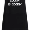 Roly Keukenschort Mr. Good Lookin' Is Cookin' - One Size - Zwart - Vaderdag Cadeau - Papa Cadeau - Cadeau Voor Hem - Cadeau Voor Vader - Keukenschort Met Tekst -Keukenproducten Winkel 438x1200