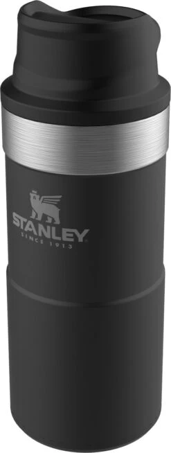 Stanley Trigger-Action Travel Mug 0.35L - Thermosfles - Matt Black -Keukenproducten Winkel 453x1200