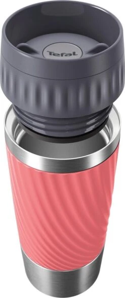 Tefal Travel Mug Easy Twist Thermobeker - Koraalrood - 0,36 Liter -Keukenproducten Winkel 504x1200