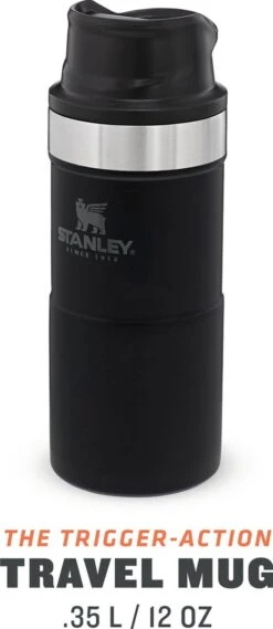 Stanley Trigger-Action Travel Mug 0.35L - Thermosfles - Matt Black -Keukenproducten Winkel 521x1200 1