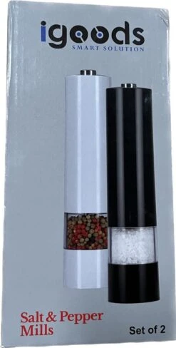 IGOODS Keramiek Elektrische Pepermolen En Zoutmolen - Pepermolen - Zoutmolen - 2 Stuks- Wit 13 IGOODS Keramiek Elektrische Pepermolen En Zoutmolen - Pepermolen - Zoutmolen - 2 Stuks- Wit -Keukenproducten Winkel 607x1200